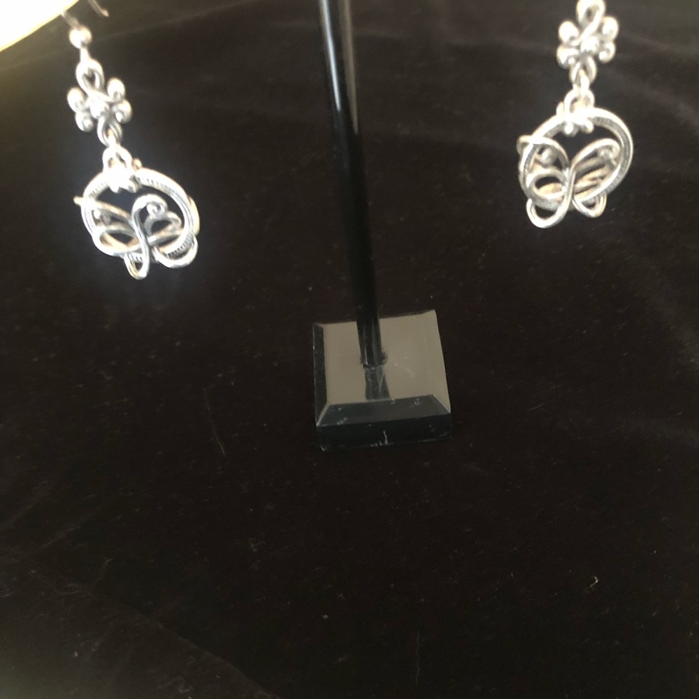 Brighton silver dangle earrings